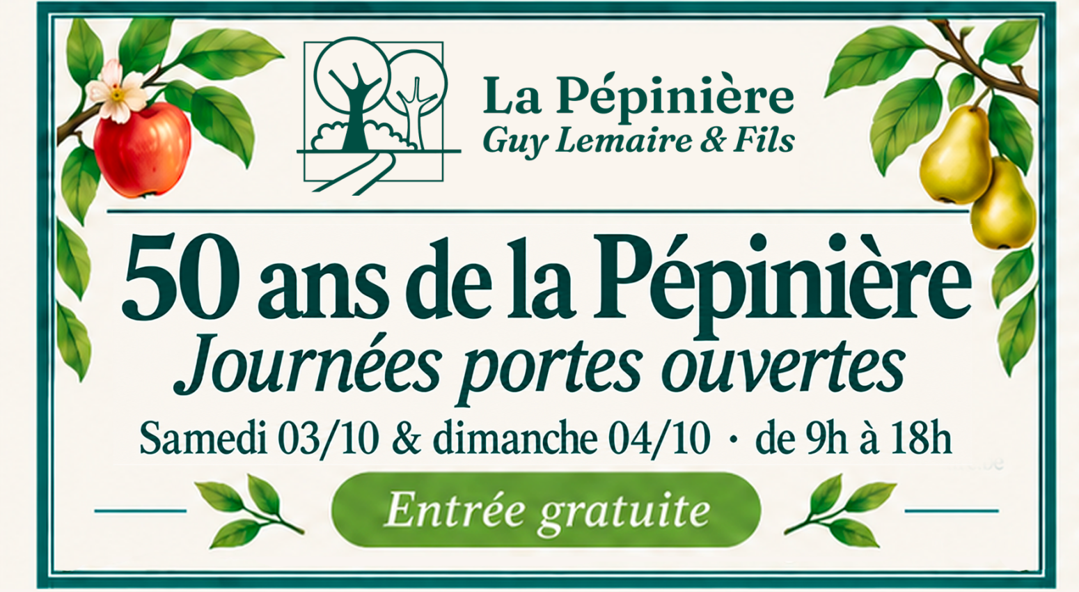50 ans de la Pépinière
